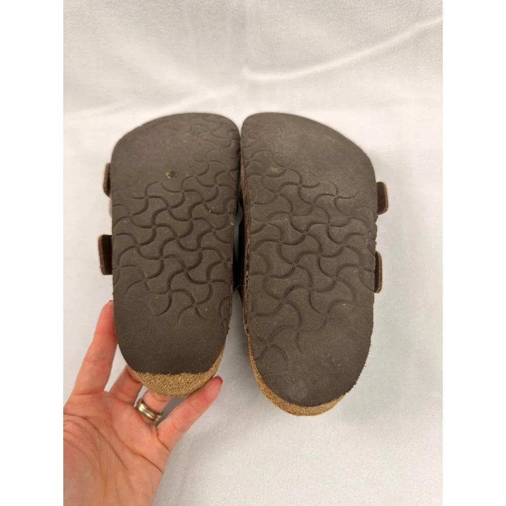 Birkenstock Arizona Tobacco Brown Oiled Leather Sandals Womens 37 L6 M4